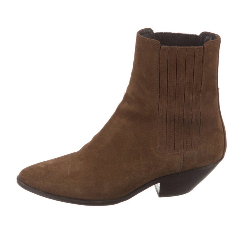 Saint Lauren | Suede Ankle Boot | Brown | IT 36.5